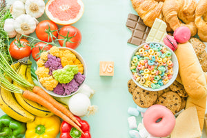 junk food vs healthy food